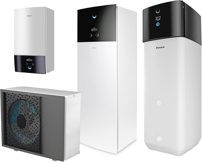 Komponenten der Daikin Altherma 3 H HT.
