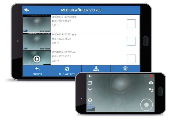 Wöhler: App Wöhler VIS 700.
