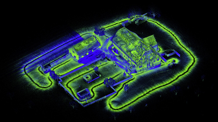 Bild 1 Der typische Schwarzwaldhof wurde mit dem neuen Verfahren von dotscene vollständig dreidimensional gescannt. Und das in nur 90 Minuten. - © Bild: dotscene
