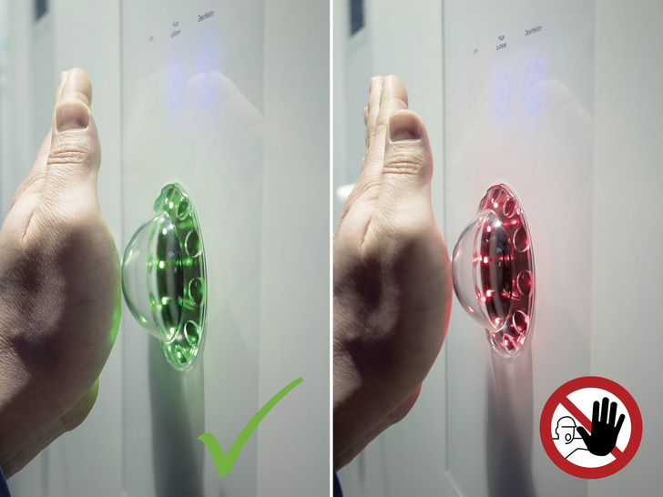 Neuberger: Handvenenscanner für die Zutrittskontrolle.