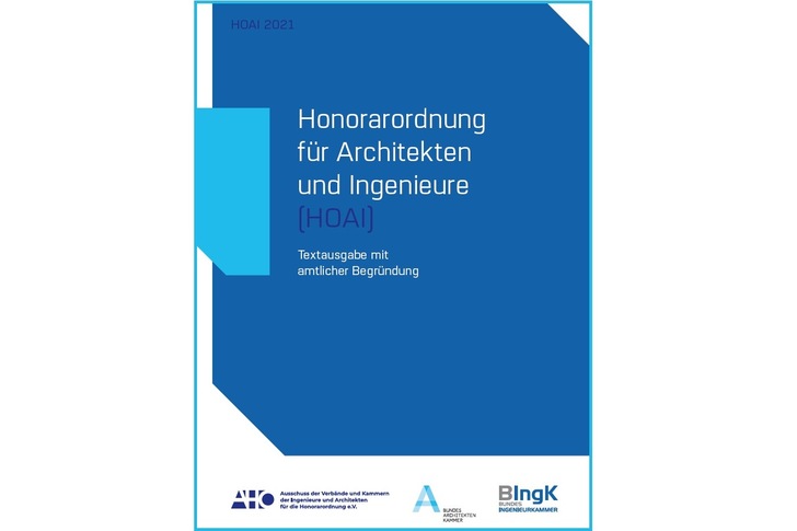 Textausgabe der HOAI 2021.