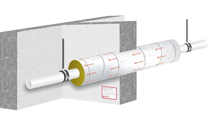 Künftig besteht auch für Rohrabschottungen nach einer abP eine Kennzeichnungspflicht. - © Rockwool
