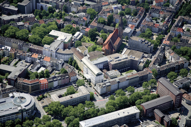 Bild 1 Das St.-Johannes-Hospital in der Innenstadt von Dortmund. - © St.-Johannes-Hospital Dortmund
