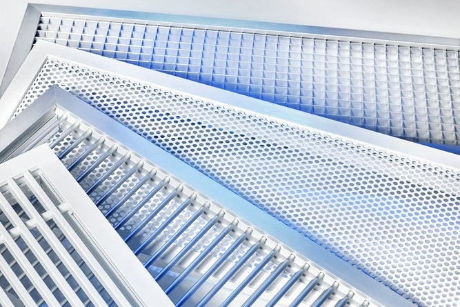 Trox: X-Grille-modular-Lüftungsgitter.