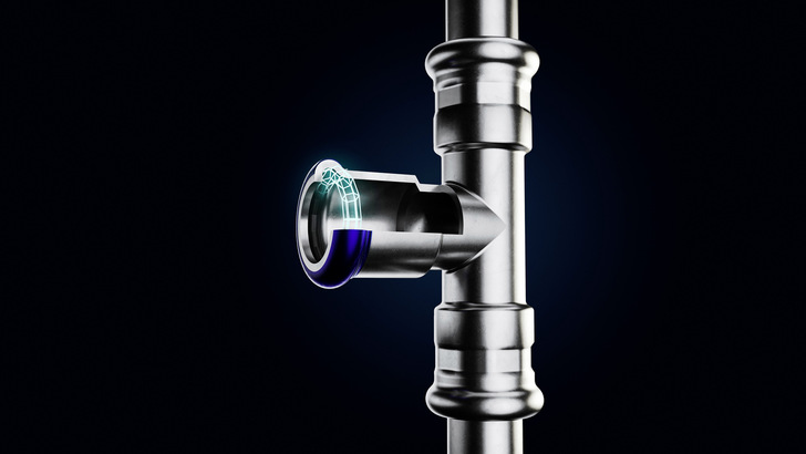 Uponor: Edelstahl-Presssystem Inox.