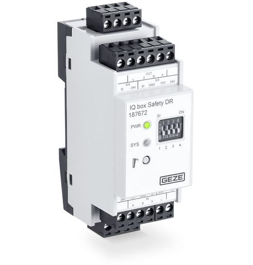 Geze: Sicherheitsschaltmodul IQ box Safety.