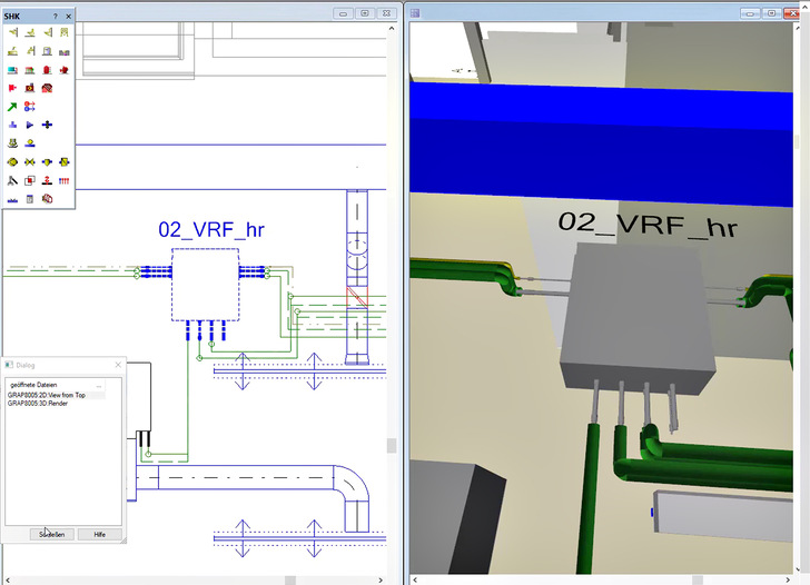 Data Design System: Unterschiedliche Modellansichten gemeinsam auf einem Bildschirm mit DDS-CAD 17.