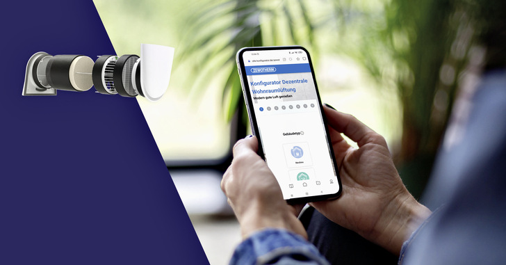 Zewotherm: Online-Konfigurator für die dezentrale Lüftungsplanung. - © Zewotherm
