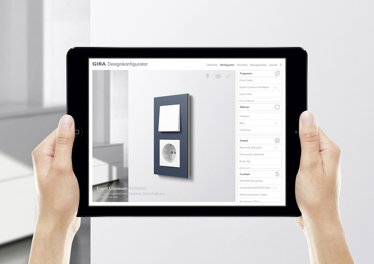 Gira: Designkonfigurator.