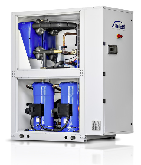 Kaut: Galletti-Kaltwassersatz WLE ohne Gehäusepaneele.