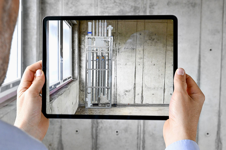 3D-Raumansicht für Conel-Schachtregister.