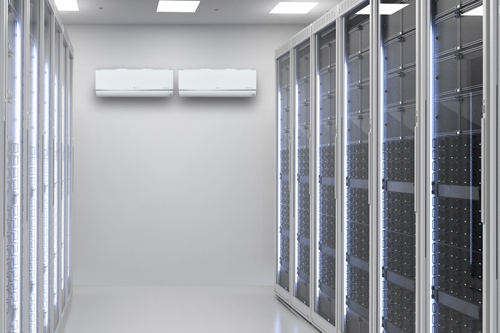 LG Electronics: Redundante IT-Kühlung mit zwei Single-Split-Klimaanlagen. - © LG Electronics
