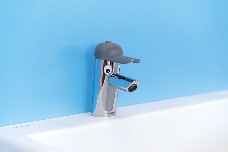 Geberit: Bambini-Armatur verchromt mit Einhebelmischer.