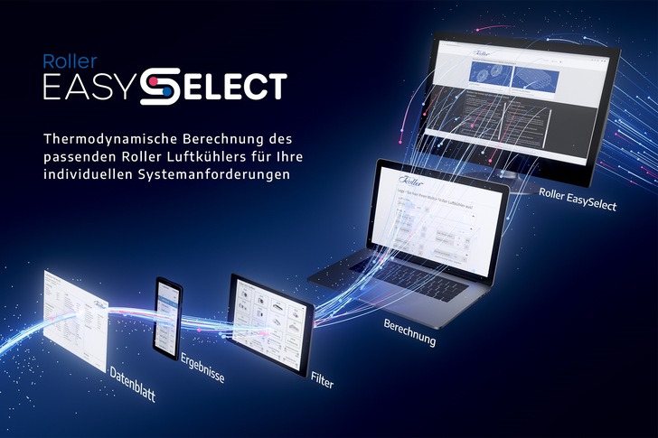 Roller: Auslegungs-Software Roller EasySelect.