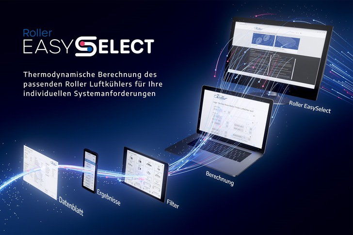 Roller: Auslegungs-Software Roller EasySelect. - © Roller
