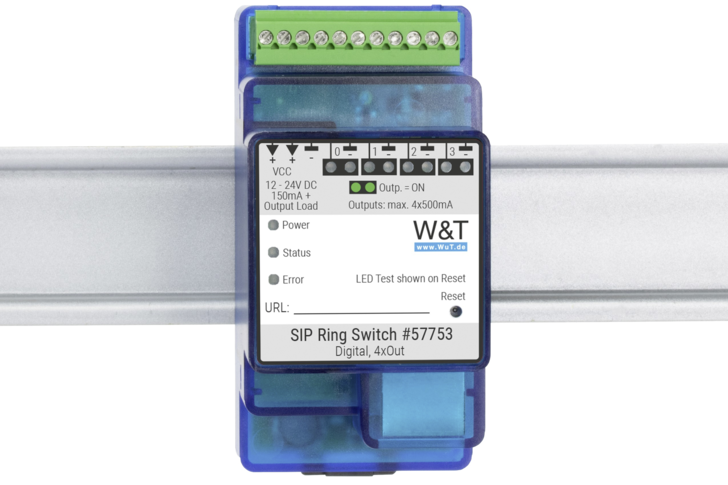 W&T: SIP Ring Switch zum Schalten per Anruf.