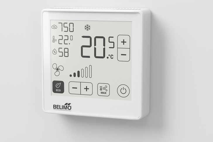 Belimo: Raumbediengerät mit ePaper-Touchdisplay.
