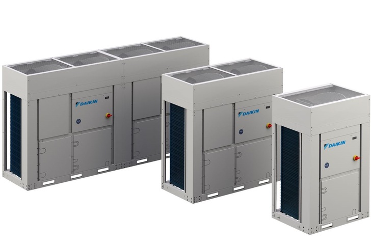 Daikin: Außengeräte des R32-VRV-Chillers in Split-Version.