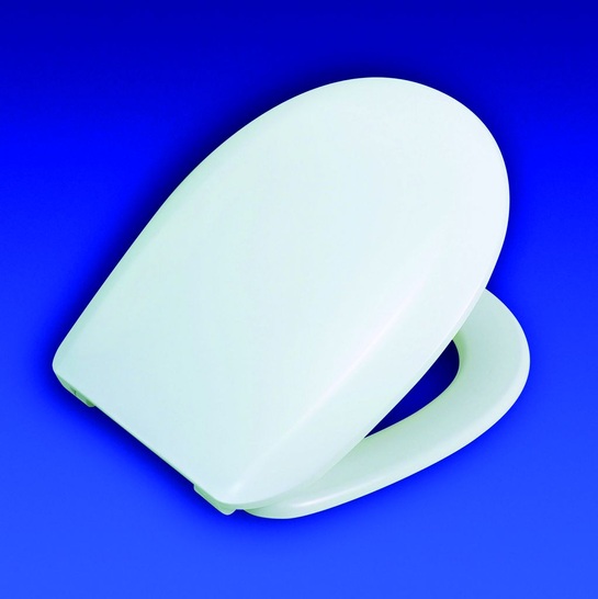 Sanit: Bei den neuen Premium WC-Sitzen übernimmt der in Zweikomponenten-Thermo-Sandwichtechnik gefertigte Sanit 1800 die Rolle des Unverwüstlichen .