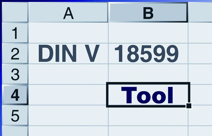 Das IBP-18 599-Exceltool wurde um das Referenzgebäudeverfahren erweitert.