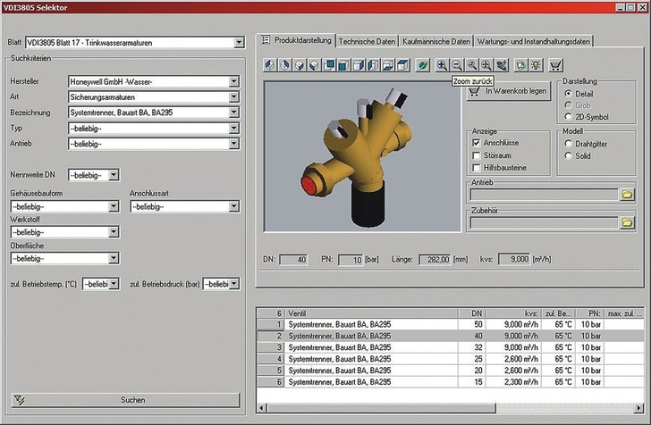 Honeywell: VDI 3805 WebSelektor - schnelle Lösung für integriertes Planen. - © Honeywell
