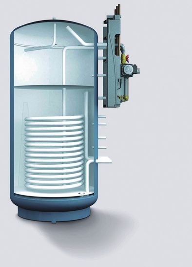 Im Schnitt: Multi-Solarpufferspeicher AquaComfort MSP von Brötje.