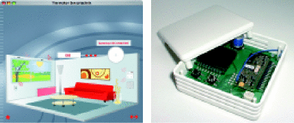 Thermokon: Anwendung und Ansicht des Gateways zwischen Enocean und EIB/KNX. - © Thermokon
