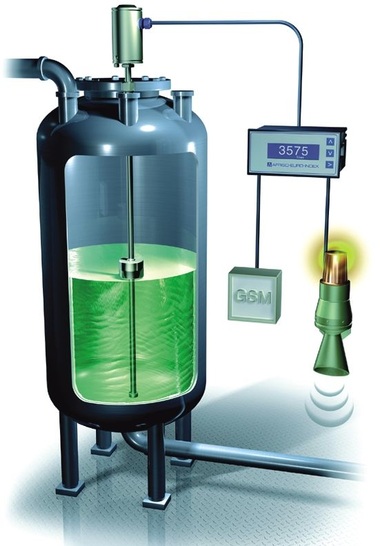 Ein komplettes Füllstandmesssystem mit MagFox MMG 01 von Afriso-Euro-Index im Einsatz: Der aktuelle Tankinhalt wird von einem digitalen Anzeigegerät abgelesen. Bei Unter- oder Überschreitung wählbarer Füllstände wird örtlich Alarm ausgelöst. Über einen GSM-Ereignismelder ist die Fernmeldung möglich.