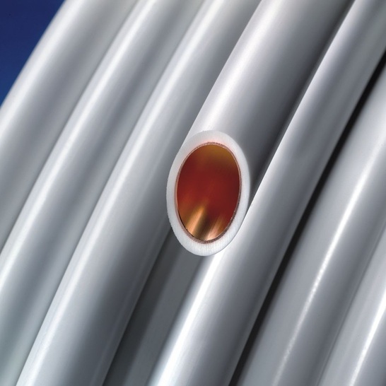 „KME/Q-tec“ mit dünnwandigem Kupferrohr wird nach dem „Sanco“-Verfahren produziert.