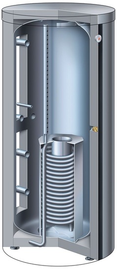 Viessmann: Heizwasser-Pufferspeicher „Vitocell 160-E“.