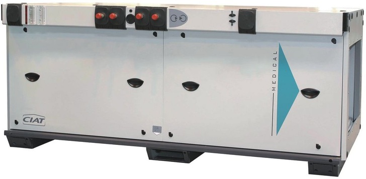 Ciat: Zentralgeräteserie mit nach beiden Seiten zu öffnenden Schiebetüren.