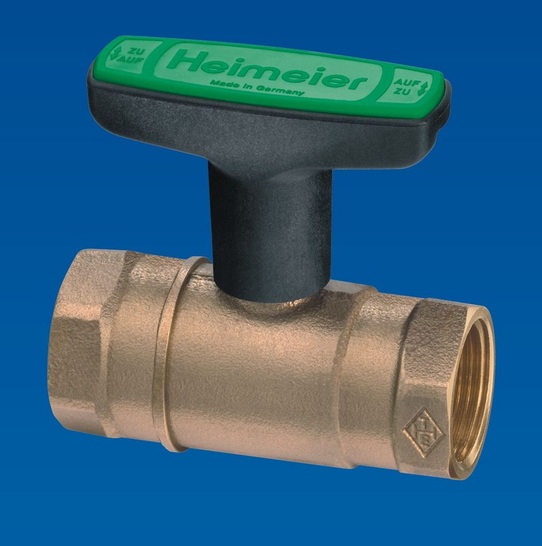 Heimeier: Kugelhahn Globo D für Trinkwasser aus Rotguss.