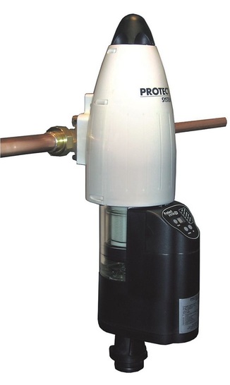 Hatte auf der ISH Premiere: Rundum-Schutz-System SYR Protect mit Leckageschutz, Rückspülfilter und Druckminderer.