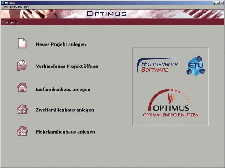 Hottgenroth: Screenshot aus Optimus für den Hydraulischen Abgleich.