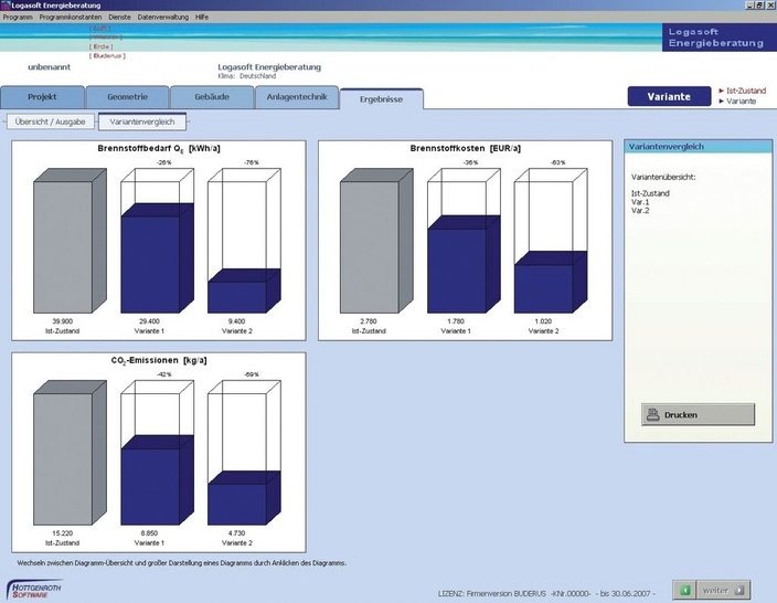Buderus: Finanzielle und ökologische Folgen unterschiedlicher Heizungssysteme zeigt ­„Logasoft Energieberatung“ auf.