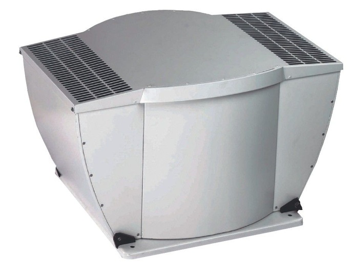 GEA Happel Klimatechnik: Der Abluftventilator RoofJett ist in Varianten zur Brandgasentsorgung (F400), zum Abführen bis zu 120 °C heißer Gase im Dauerbetrieb sowie für Ex-g­eschützte Bereiche erhältlich.