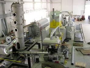 Endmontage der Pilotanlage in Wegberg im Frühjahr 2006