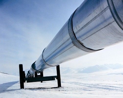Trans-Alaska-Pipeline durchs ewige Eis - © Deutsche BP
