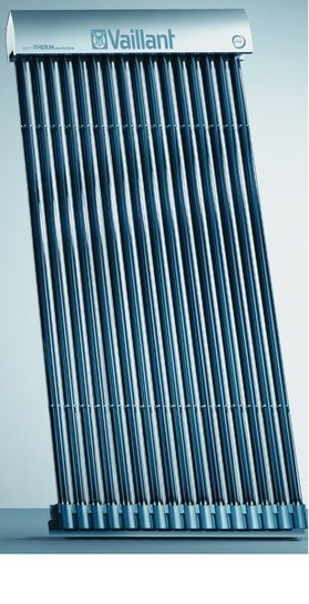 “auroTHERM exclusiv“. Vaillant lässt alle seine Solar-Röhrenkollektoren dieses Typs vorsorglich stilllegen. - © Vaillant
