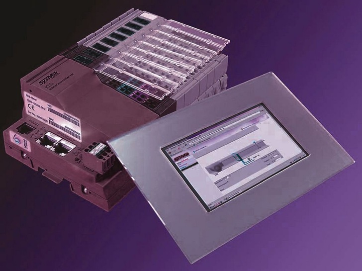 SysMik: ICS-709F mit DALI-Klemmen und Touchpanel.