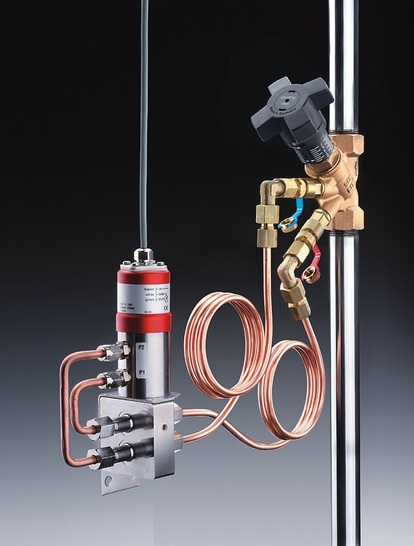 Oventrop: Differenzdruckaufnehmer OV-Connect für Wasser oder Wasser-Glykolgemische. - © Oventrop
