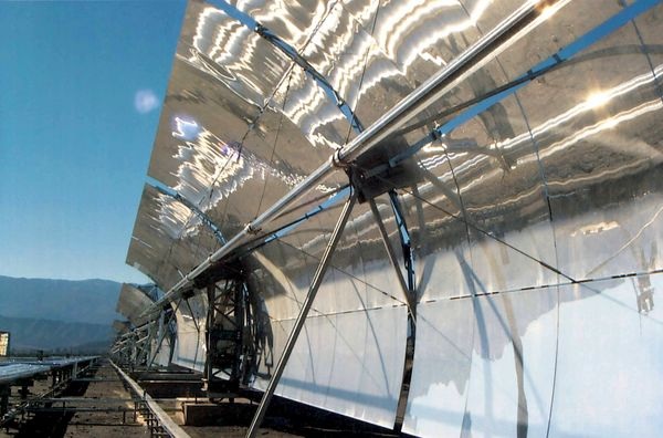 Parabolrinnen-Anlage zur direkten Dampferzeugung (DISS) in Almeria.