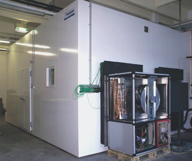 IDM: Neue Klima­kammer zum Testen von Luft/Wasser-­Wärmepumpen. - © IDM
