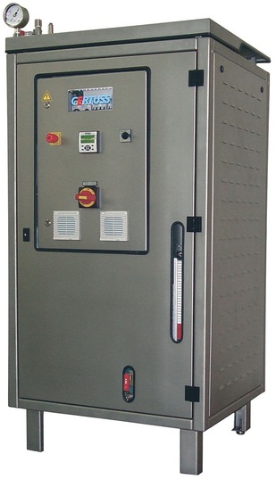 Certuss: Zum Jubiläum wurde der elektronisch gesteuerte Elektro-Dampfautomat E 100 zugelassen und ­eingeführt.