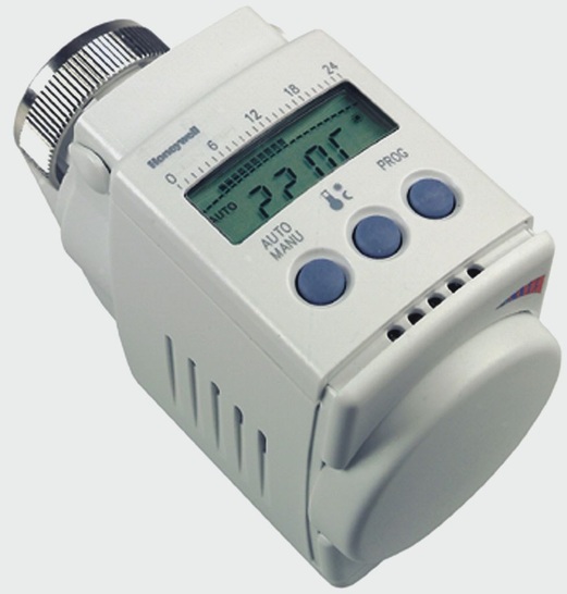 Honeywell: Programmierbarer ­Heizkörperregler HR40.