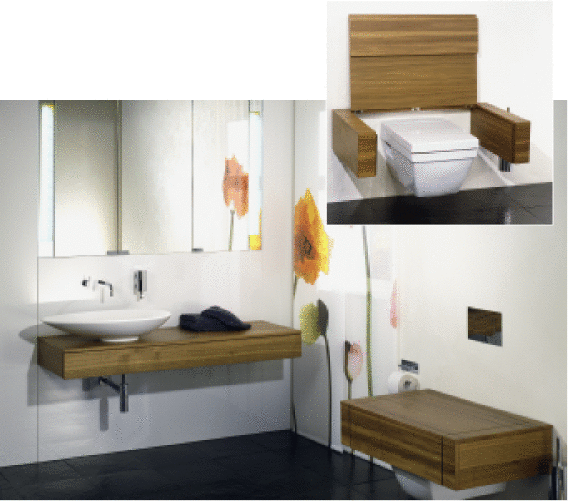 Burgbad: Konsolen im room concept rc40.