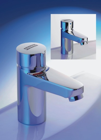 Franke Aquarotter: Selbstschlussarmaturen Aquamix-C und Aqualine-C.