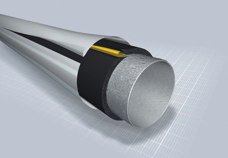 Armacell: Arma-Chek S+ mit nahezu glatter Oberfläche in Metalloptik.