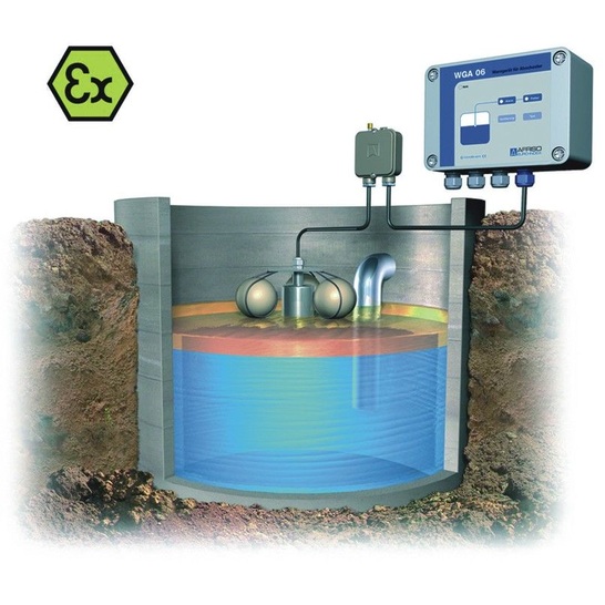 Afriso-Euro-Index: Warngerät für Öl-, Benzin- und Fettabscheider und Sonden mit ATEX-Zulassung für Ex-Bereiche.