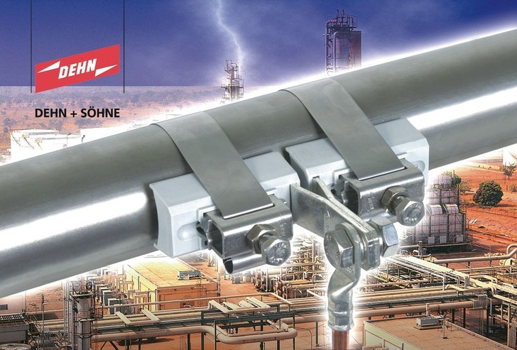 Dehn: Bandrohrschelle für explosionsgefährdete Betriebsstätten.